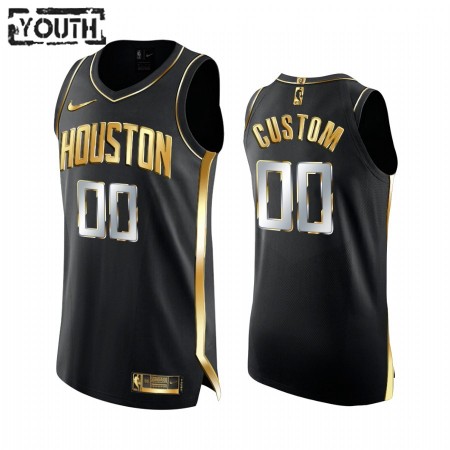 Camiseta Niños NBA Houston Rockets Personalizadas 2020-21 Negro Golden Edition Swingman